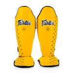 Shinguards Fairtex Competition SP5 with footrests Yellow 