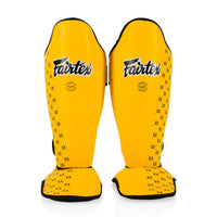 Shinguards Fairtex Competition SP5 with footrests Yellow 