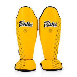 Shinguards Fairtex Competition SP5 with footrests Yellow 