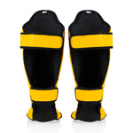 Shinguards Fairtex Competition SP5 with footrests Yellow 