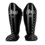 Shinguards Fairtex Competition SP5 with footrests Black 