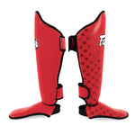 Shinguards Fairtex Competition SP5 with red footrests 