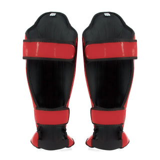 Shinguards Fairtex Competition SP5 with red footrests 
