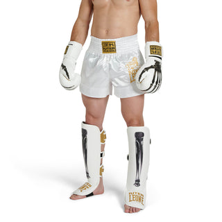 Shinguards Leone Iuter PT01IU with foot guard White 
