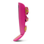 Shinguards Leone Iuter PT01IU with fuchsia footrest 