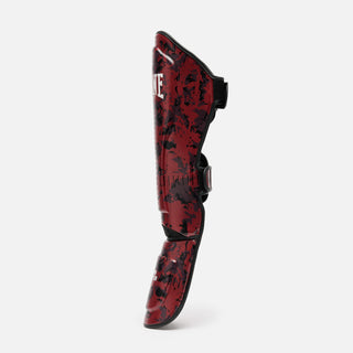 Shinguards Leone Urban Fighter PT118 Red-black camo 