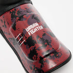 Shinguards Leone Urban Fighter PT118 Red-black camo 