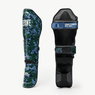 Shinguards Leone Urban Fighter PT118 Blue-green camo 