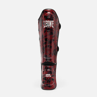 Shinguards Leone Urban Fighter PT118 Red-black camo 