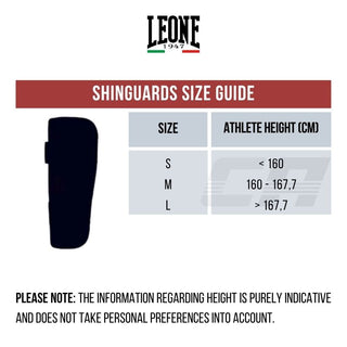 Shinguards Leone WAKO PT189 Black