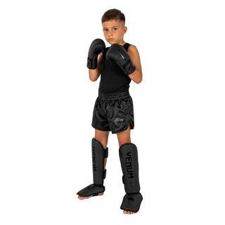 Shin guards kids Venum Challenger Black-black
