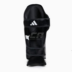 Shinguards with foot guard Adidas Pro Kickboxing WAKO Black-white 
