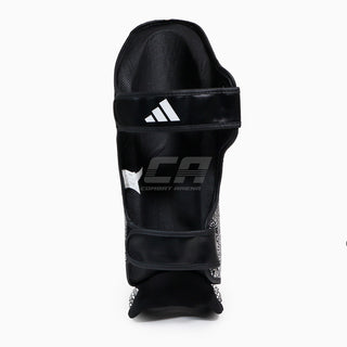 Shinguards with foot guard Adidas Pro Kickboxing WAKO Black-white 