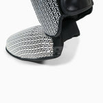 Shinguards with foot guard Adidas Pro Kickboxing WAKO Black-white 