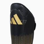 Shinguards with foot guard Adidas Pro Kickboxing WAKO Black-gold 