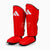 Shinguards with parapet Adidas Pro Kickboxing WAKO Red-white 