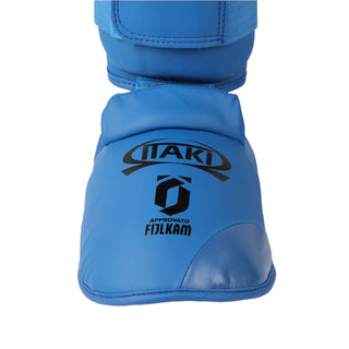 shinguards Karate Kumite Itaki with FIJLKAM foot protectors art.413FIJ 