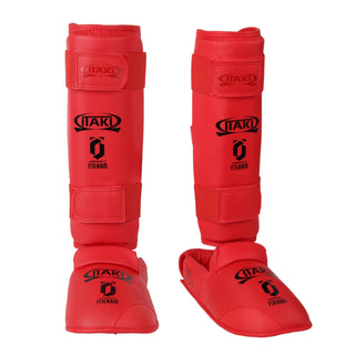 shinguards Karate Kumite Itaki with FIJLKAM foot protectors art.413FIJ 