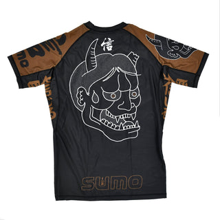 Rashguard Half Sumo Sugoi Ranked Brown-Combat Arena