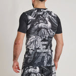 Rashguard Leone IUTER Barbed Wire AB06IU Black-Combat Arena