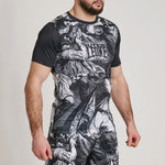 Rashguard Leone IUTER Barbed Wire AB06IU Black-Combat Arena