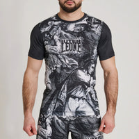 Rashguard Leone IUTER Barbed Wire AB06IU Black-Combat Arena