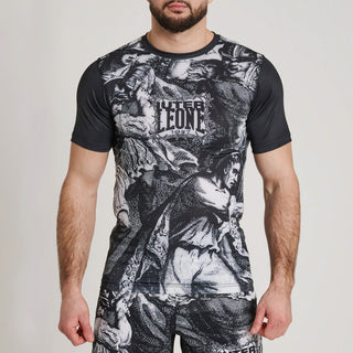Rashguard Leone IUTER Barbed Wire AB06IU Black-Combat Arena