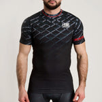 Rashguard Leone MMA Cage AB971 Grigio scuro-Combat Arena