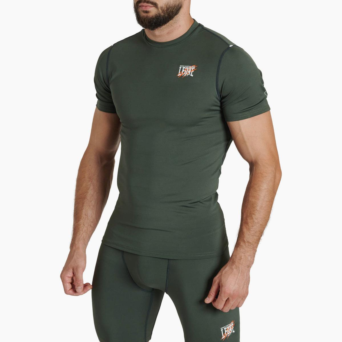 Rashguard Leone Primal Instinct AB917 short sleeves Green - Combat Arena