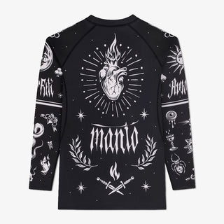 Rashguard Manto Amor Fati maniche lunghe Nero-Combat Arena