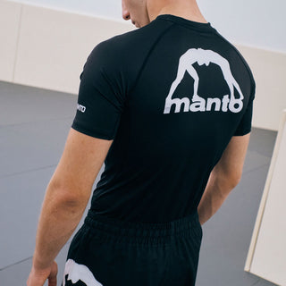 Rashguard Manto Logo Short-sleeve dual Black 