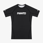 Rashguard Manto Logo Dual short sleeves Black-Combat Arena