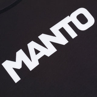 Rashguard Manto Logo Dual short sleeves Black-Combat Arena