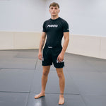 Rashguard Manto Logo Short-sleeve dual Black 