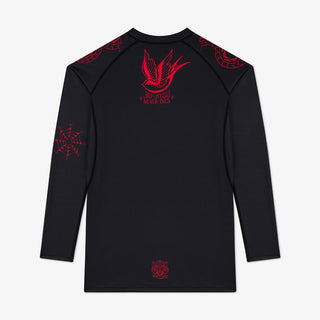 Rashguard Manto Miko maniche lunghe Nero-Combat Arena