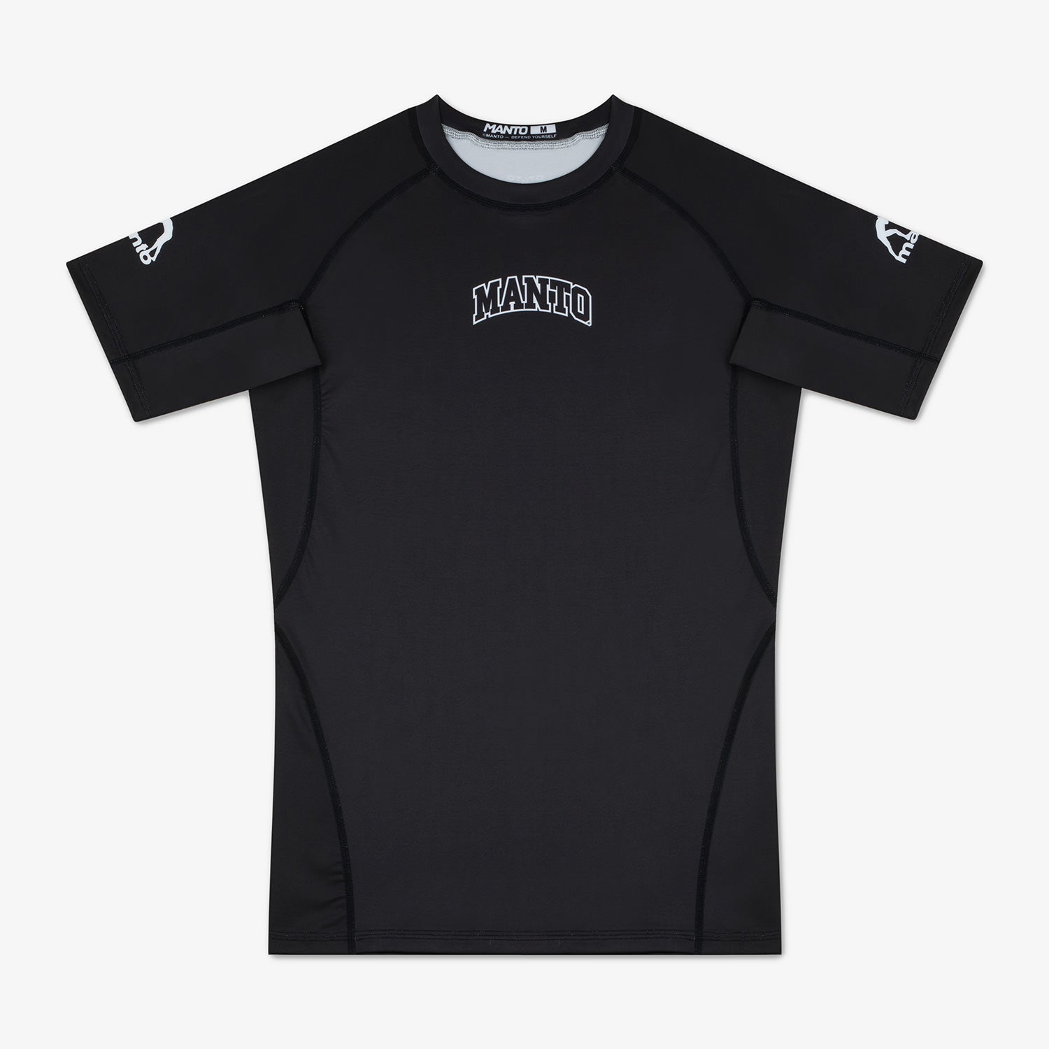 Rashguard Manto Ranked 25 short sleeves Black - Combat Arena
