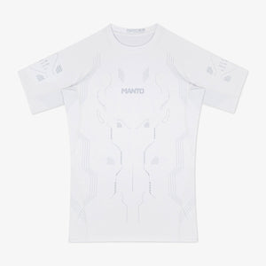 Rashguard Manto Shield short sleeves White-Combat Arena