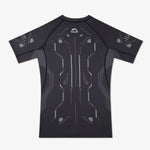 Rashguard Manto Shield maniche corte Nero-Combat Arena