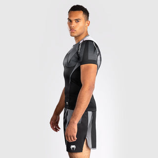 Rashguard Venum Adrenaline short sleeves Black-gray 