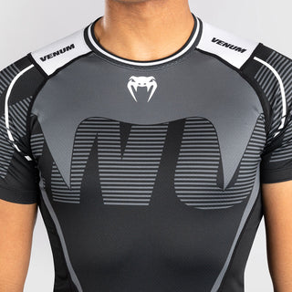 Rashguard Venum Adrenaline short sleeves Black-gray 