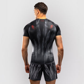 Rashguard Venum Demon maniche corte Nero-grigio-Combat Arena