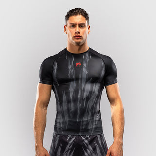 Rashguard Venum Demon maniche corte Nero-grigio-Combat Arena