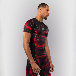 Rashguard Venum Matupa short sleeves Black-red-Combat Arena