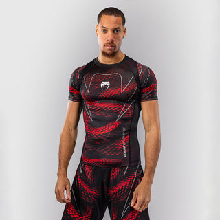 Rashguard Venum Matupa short sleeves Black-red-Combat Arena