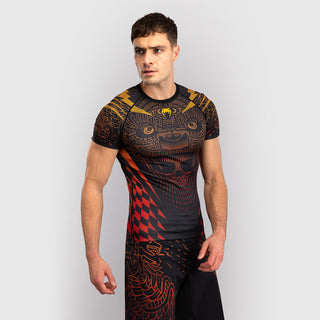 Rashguard Venum Quetzal Fury short sleeves Black-red 