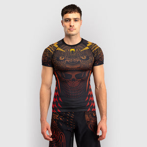 Rashguard Venum Quetzal Fury short sleeves Black-red-Combat Arena