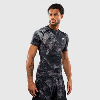 Rashguard Venum Rage & Workout maniche corte Nero-grigio-Combat Arena