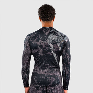 Rashguard Venum Rage & Workout maniche lunghe Nero-grigio-Combat Arena