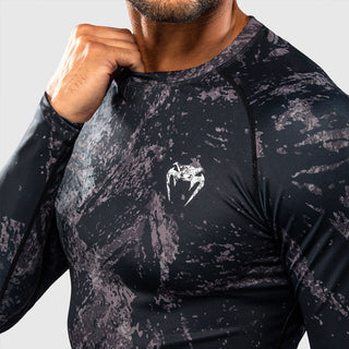 Rashguard Venum Rage & Workout maniche lunghe Nero-grigio-Combat Arena