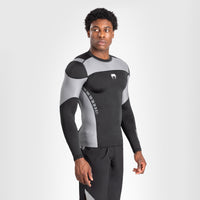 Rashguard Venum Tempest long sleeves Black-Combat Arena